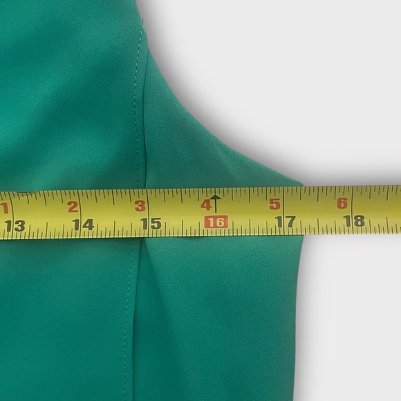 BCBGMaxazria BCBG Hayley Tank Dress Size 2 Emerald Green Shift Tiered Sleeveless - Picture 6 of 11